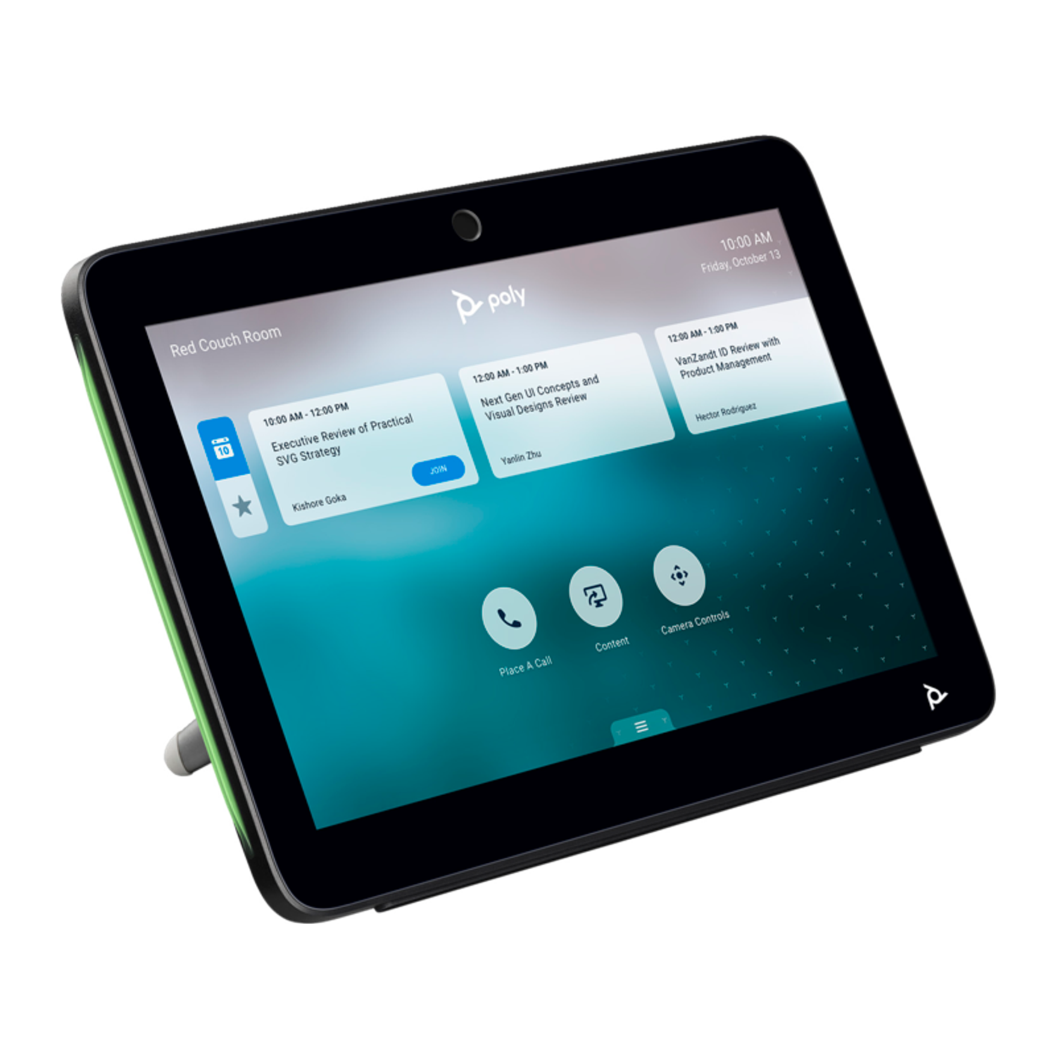 Poly TC10 Control Táctil, Certificación Zoom, Pantalla de 10