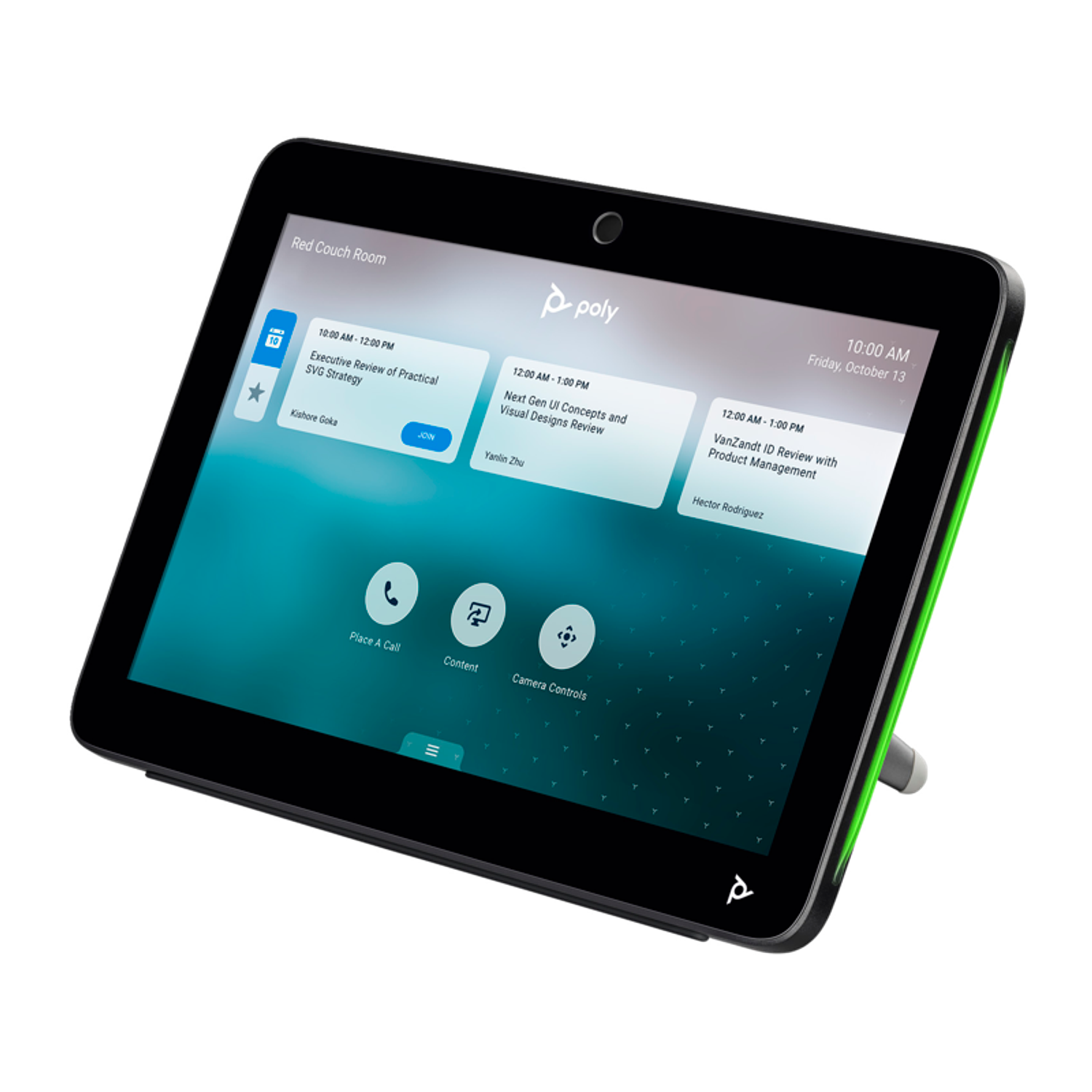 Poly TC10 Control Táctil, Certificación Zoom, Pantalla de 10