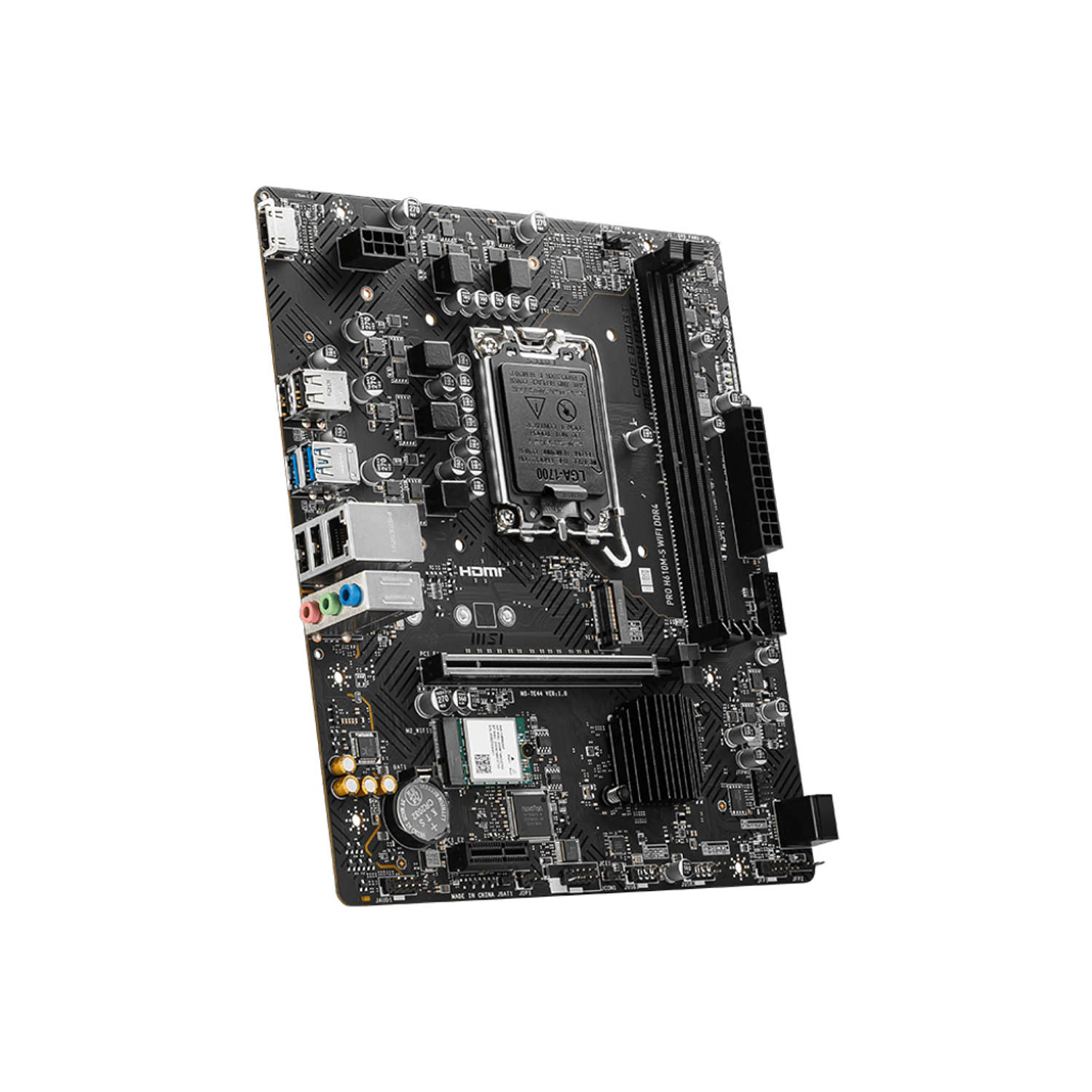 MSI PRO H610M-S,Placa Madre, DDR4, LGA1700, 2x DDR4, HDMI, 4x SATA, 1x M.2, Micro-ATX 4
