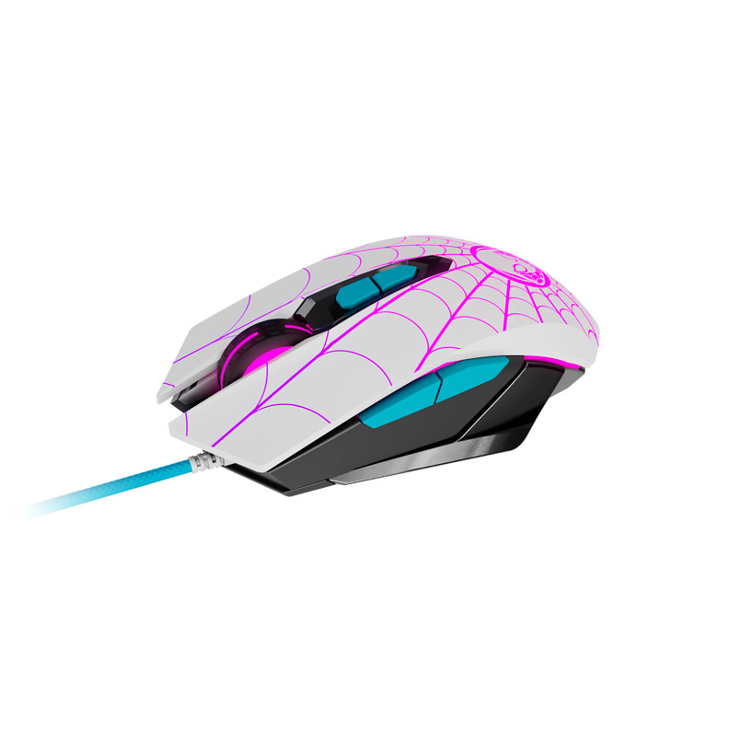 Xtech XTM-M520SG Marvel Spider-Gwen Mouse Gamer 2400DPI, USB, 7 Botones, Iluminación RGB, Diseño Exclusivo 1