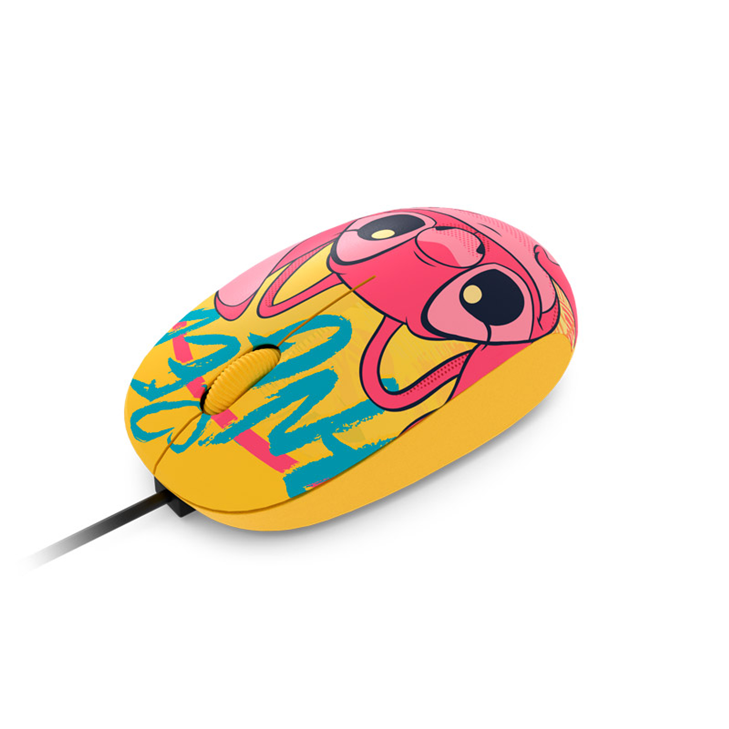 Xtech XTM-D406ST-YL, Mouse Alambrico, Disney Stitch, 1200 DPI, Color Amarillo 2
