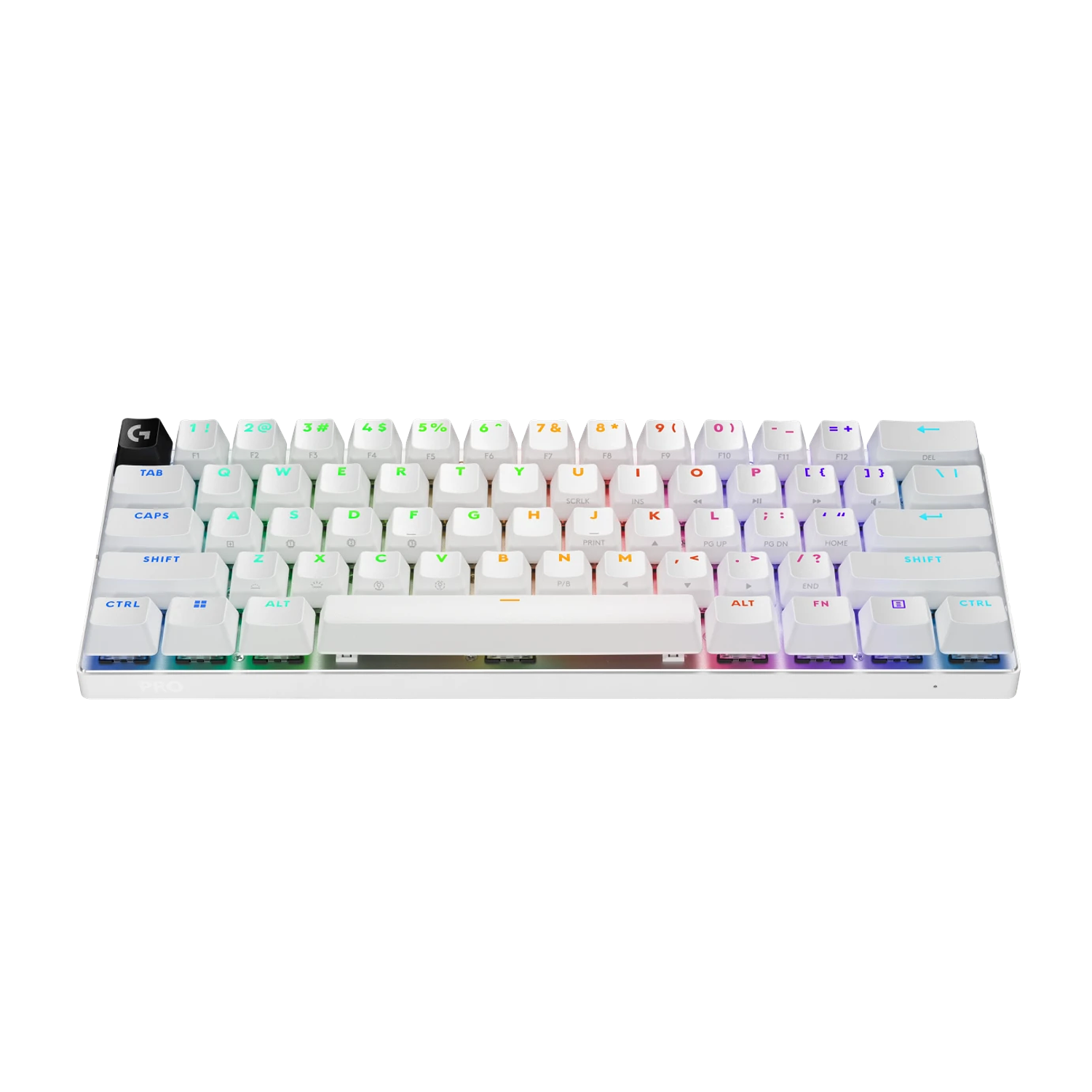 Logitech G PRO X 60 Teclado Gamer Inalámbrico, Ingles, Switch Táctil, RGB, 60%, Color Blanco 2