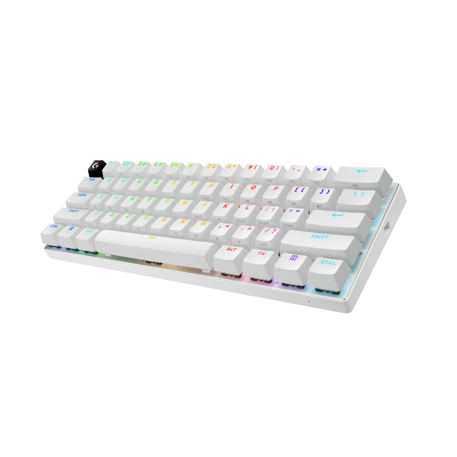 Logitech G PRO X 60 Teclado Gamer Inalámbrico, Ingles, Switch Táctil, RGB, 60%, Color Blanco 3