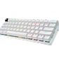 Logitech G PRO X 60 Teclado Gamer Inalámbrico, Ingles, Switch Táctil, RGB, 60%, Color Blanco - Miniatura 3