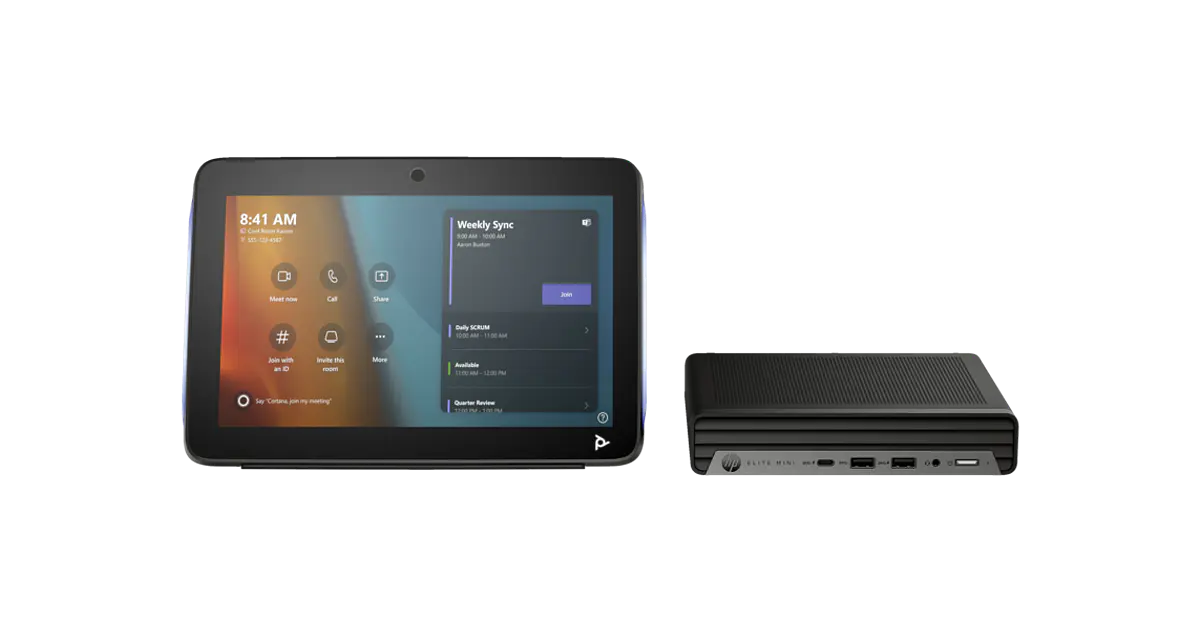 Poly Studio G9 Plus Kit de Videoconferencia, con PC HP Mini