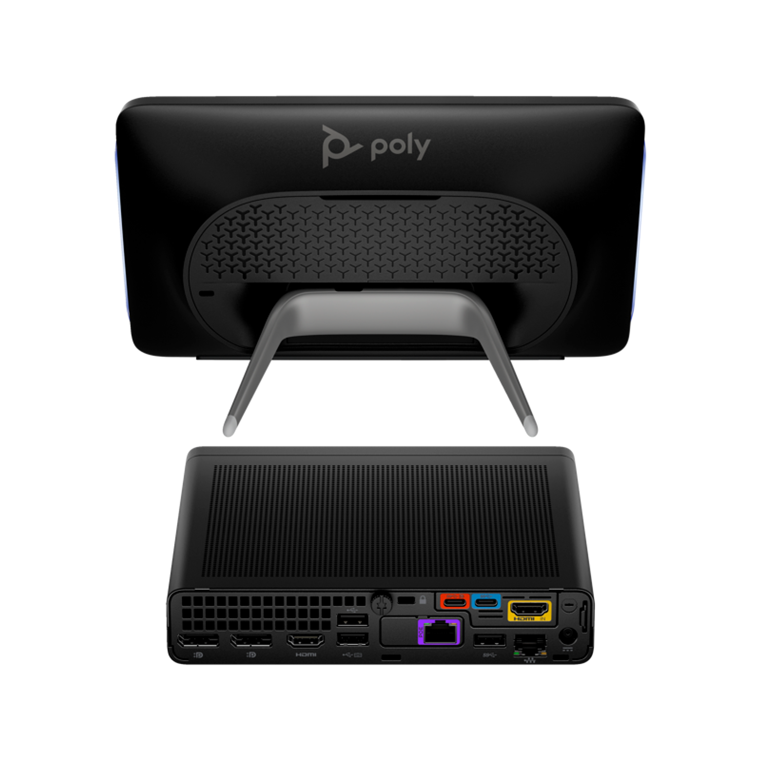 Poly Studio G9 Plus Kit de Videoconferencia, con PC HP Mini IP y Pantalla Táctil TC10, Certificado para Microsoft Teams 3