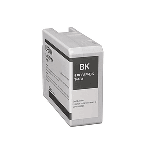 Epson SJIC35P Cartucho de Tinta Negro, C13T44B120, 80ml, UltraChrome DL, CW-C6000/CW-C6500