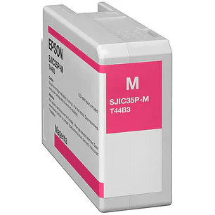 Epson SJIC35P Cartucho de Tinta Magenta, C13T44B320, 80ml, UltraChrome DL, CW-C6000/CW-C6500