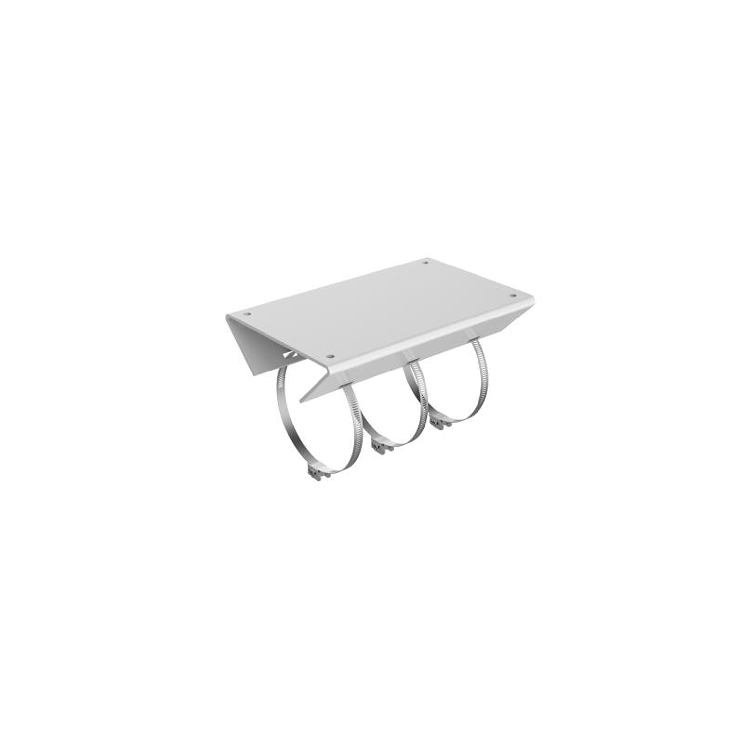 Hikvision DS-1684ZJ Soporte Montaje en Poste Vertical, Acero Inoxidable, Blanco, Para PanoVu y Speed Dome