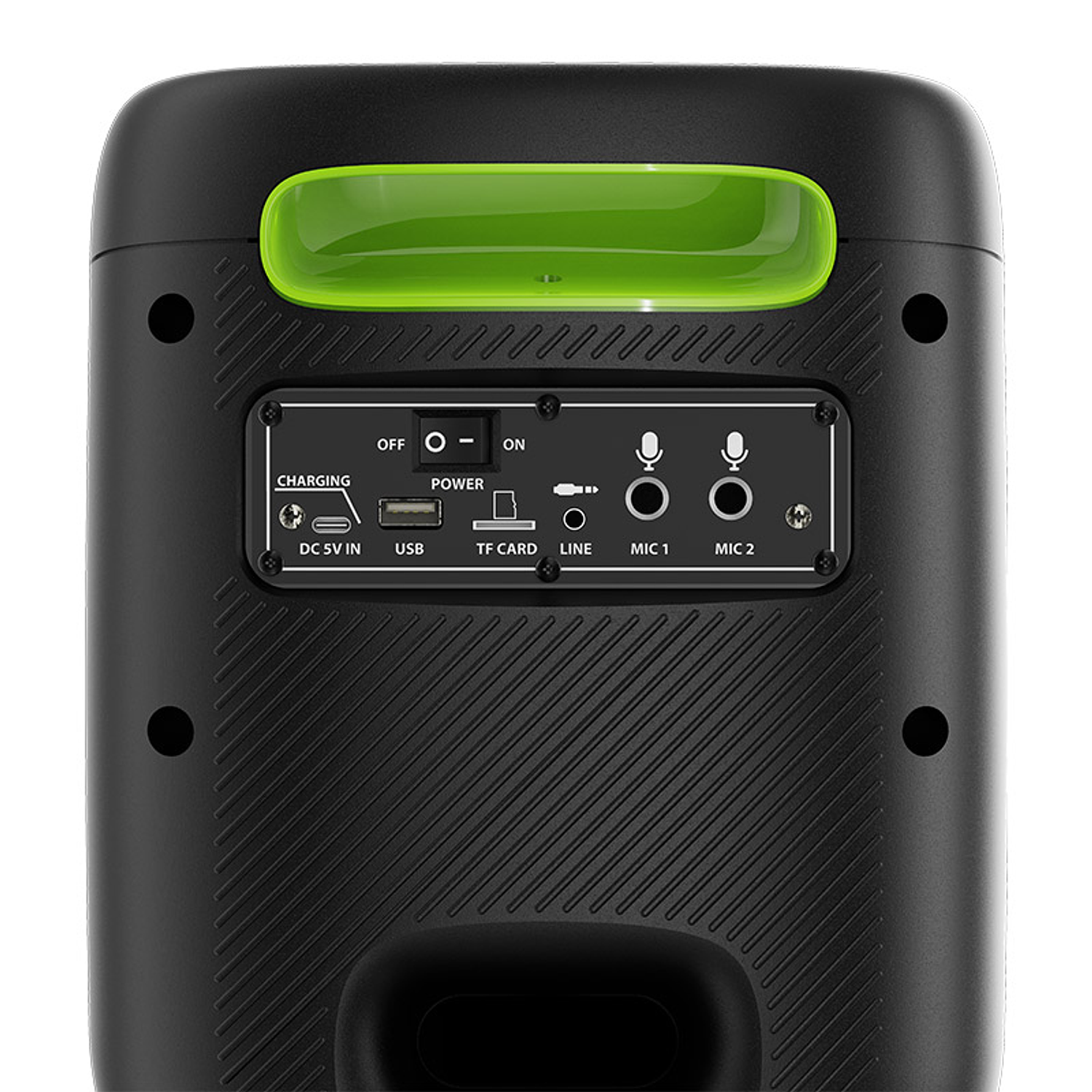 KlipXtreme KLS-655, BoomBlaster Parlante Portátil 1800W, Subwoofer 6.5”, Luces LED Dinámicas, Batería 7h, Función TWS 4