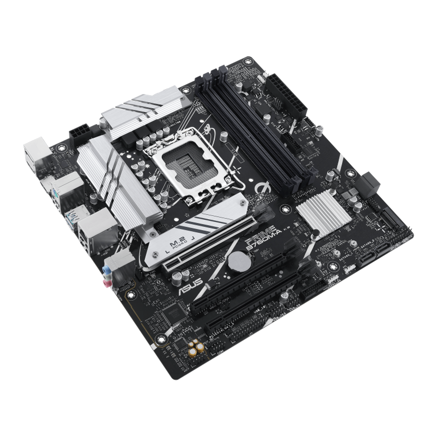 ASUS PRIME B760M-A-CSM Placa Madre Micro ATX, Socket LGA1700, Intel B760, DDR5, PCIe 4.0, Dual M.2, 2.5Gb Ethernet, USB 3.2 Gen 2, Aura Sync RGB 4