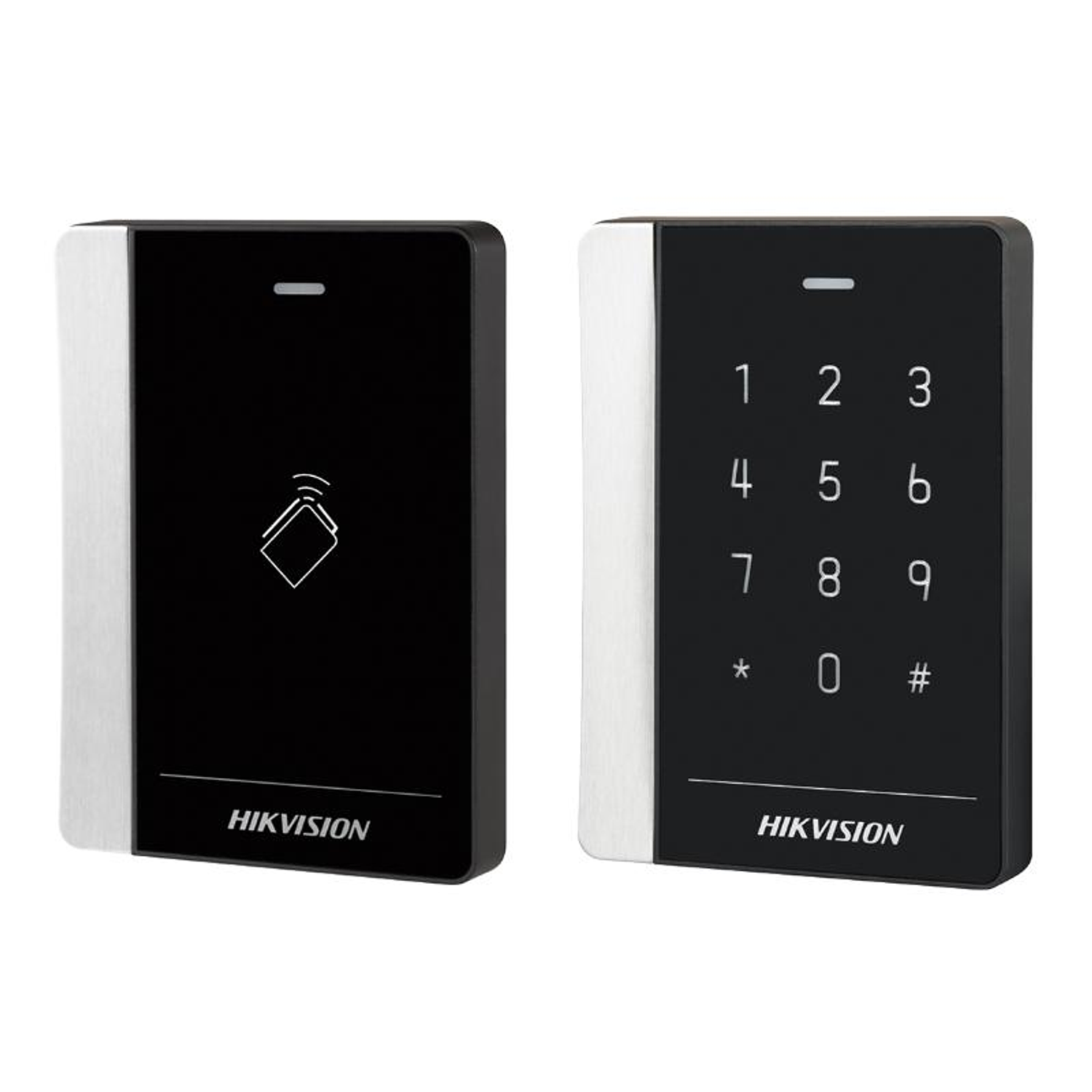 Hikvision DS-K1102AEM Lector de Tarjetas Serie Pro 1102A con Alarma Sonora, Teclado Opcional y Soporte para Tarjetas EM y M1