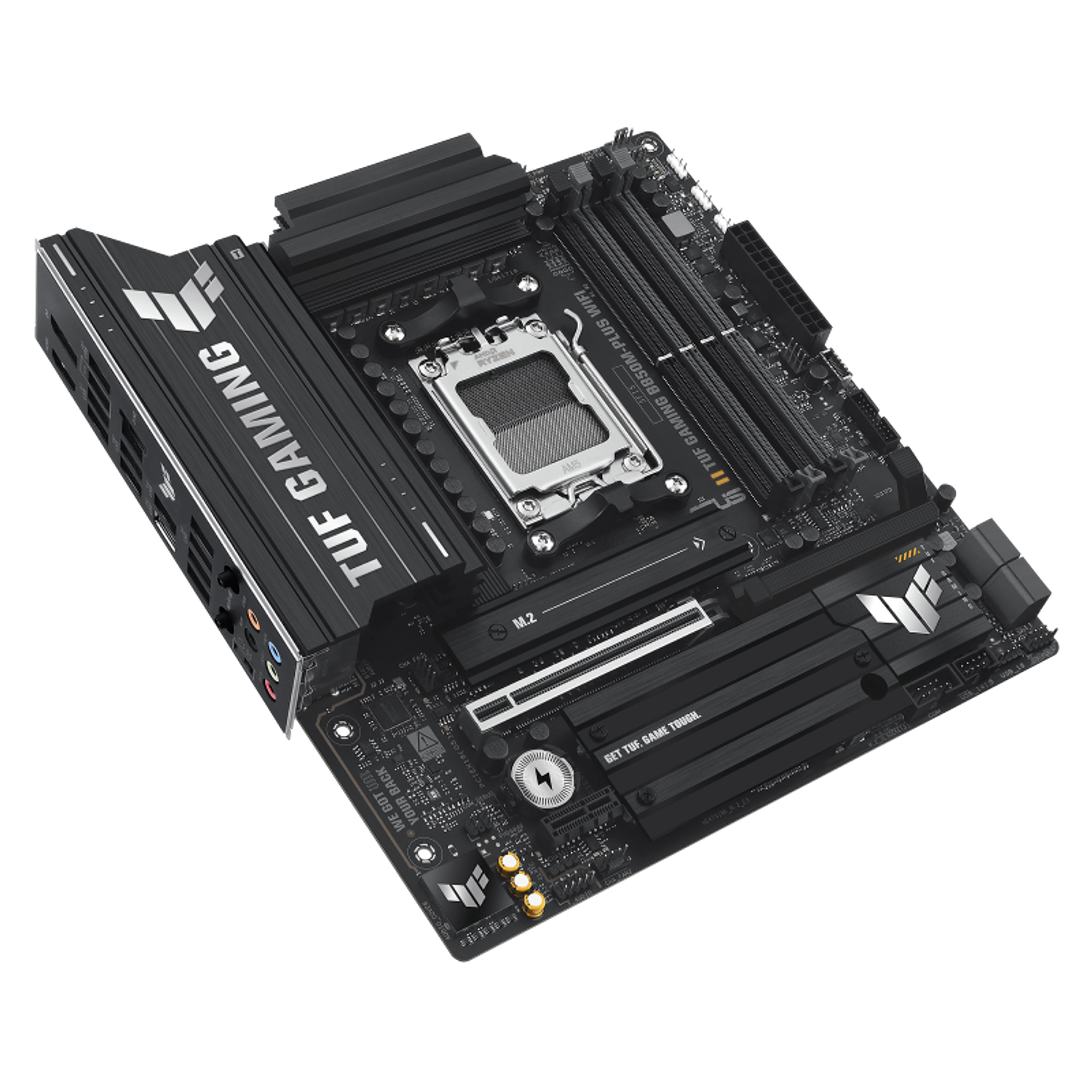 ASUS TUF GAMING B850M-PLUS WIFI Placa Madre Micro-ATX AM5, DDR5, PCIe 5.0, Wi-Fi 6E y Ethernet 2.5Gb 5