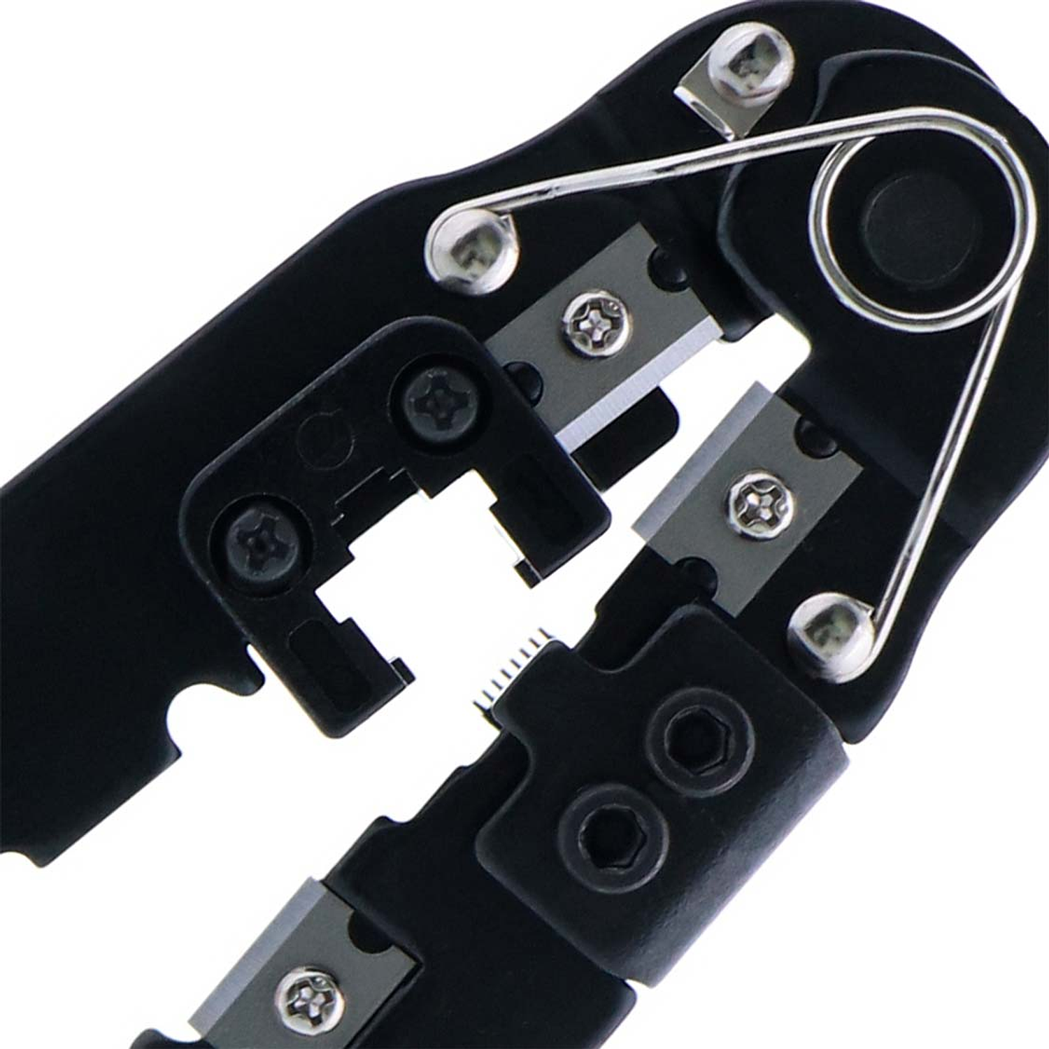 Nexxt Solutions AW250NXT02 Tenaza Metálica Profesional, con Prensa para RJ45, Cortador y Desforrador de Cables 3