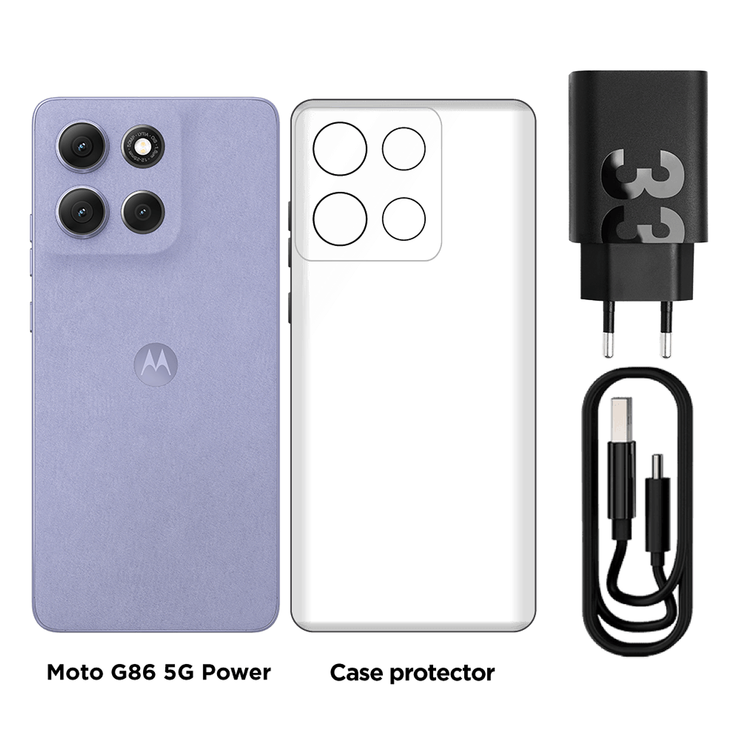 Motorola Moto G86 Smartphone 8GB RAM + 256GB, Batería 6720 mAh, Cámara 50 MP, Pantalla pOLED 120Hz, Lila 4