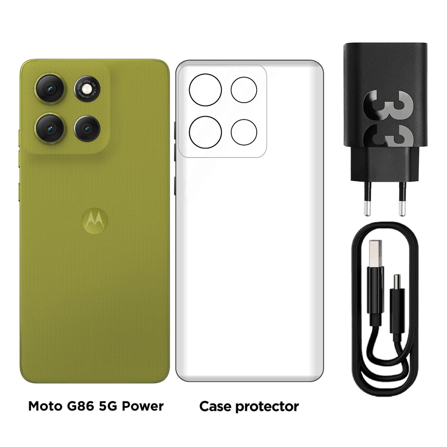 Motorola Moto G86 Smartphone 8GB RAM + 256GB, Batería 6720 mAh, Cámara 50 MP, Pantalla pOLED 120Hz, Verde 4