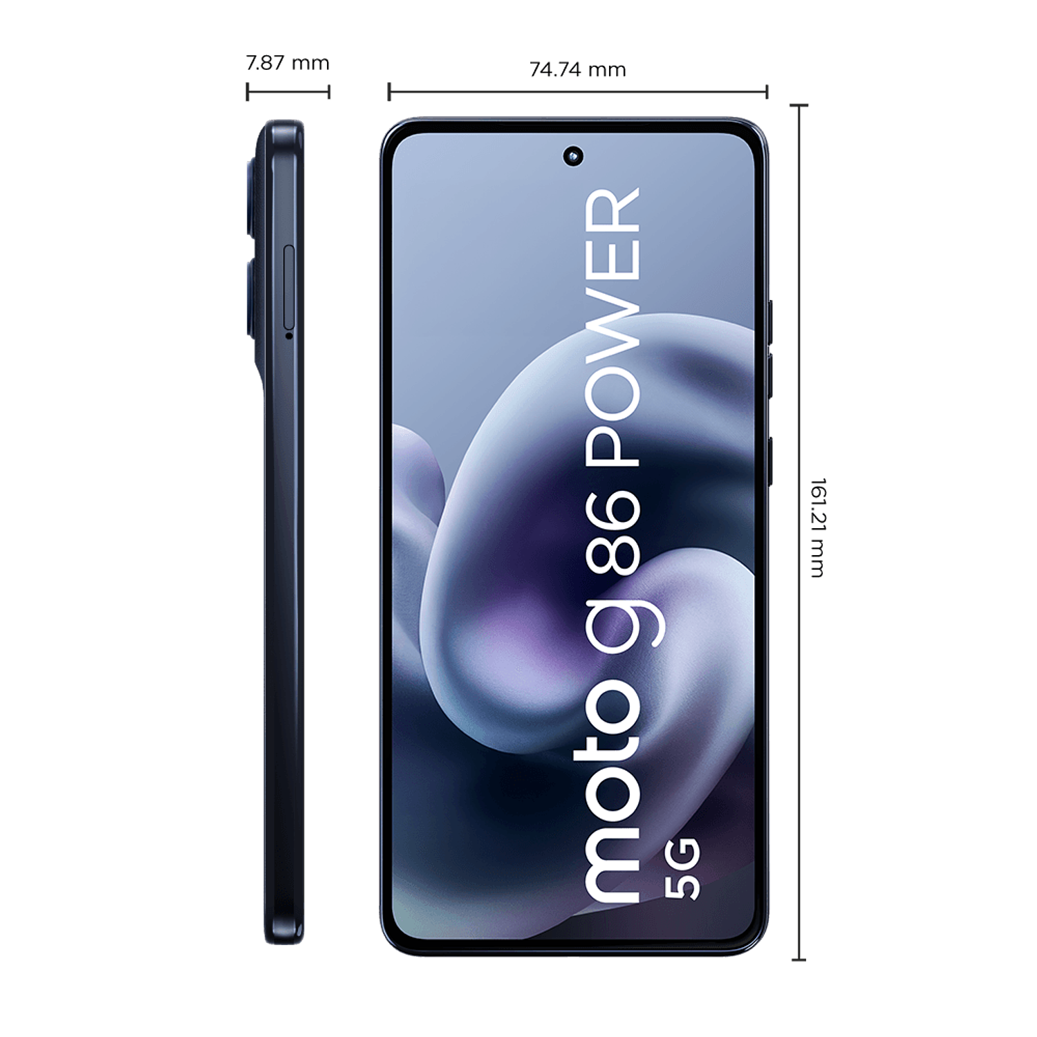 Motorola Moto G86 Smartphone 8GB RAM + 256GB, Batería 6720 mAh, Cámara 50 MP, Pantalla pOLED 120Hz, Azul 2