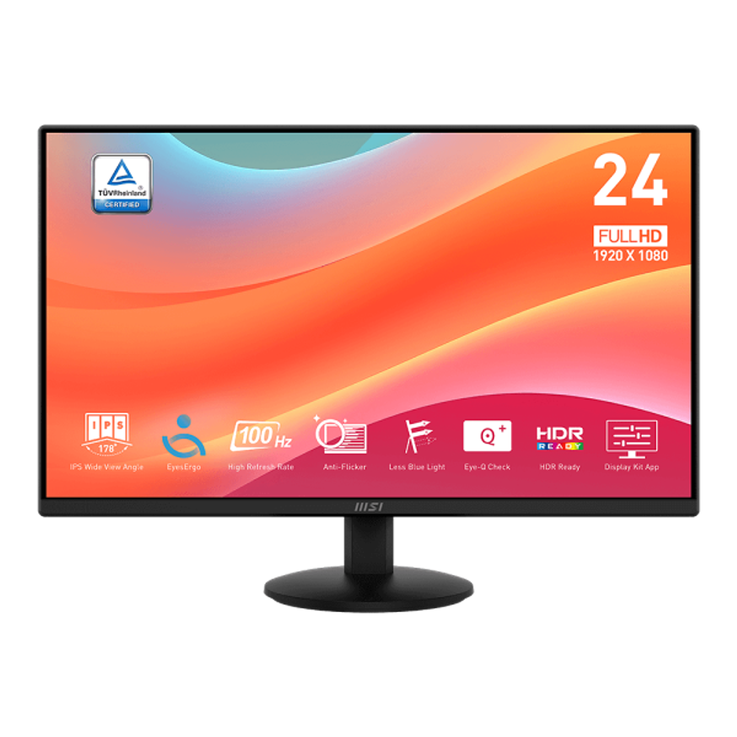 MSI Monitor Pro, MP242L, 24”, FHD, 100Hz, HDR, HDMI 1