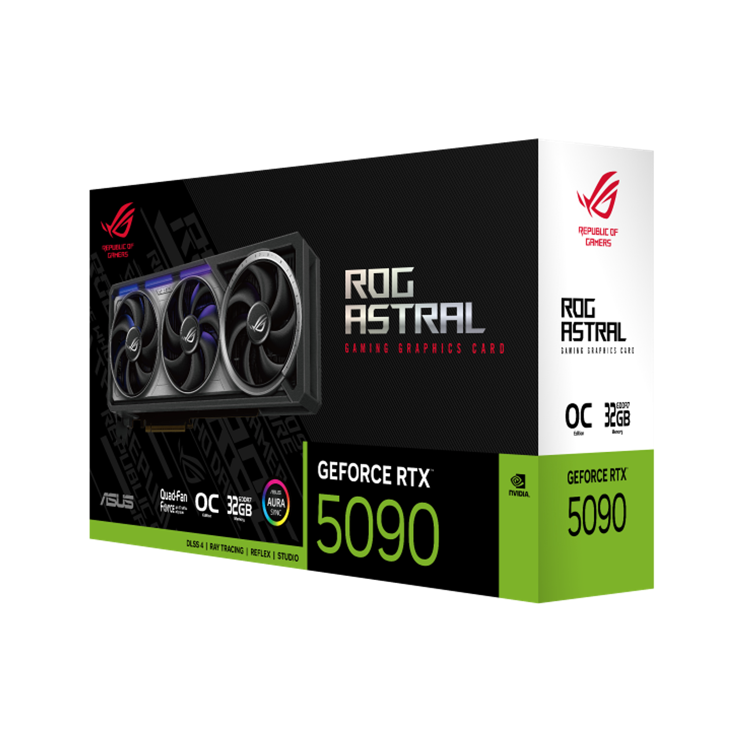ASUS NVIDIA GeForce ROG Astral RTX 5090 Tarjeta de Video, 32 GB, GDDR7 Edición OC, 28 Gbps, 512-bit 16