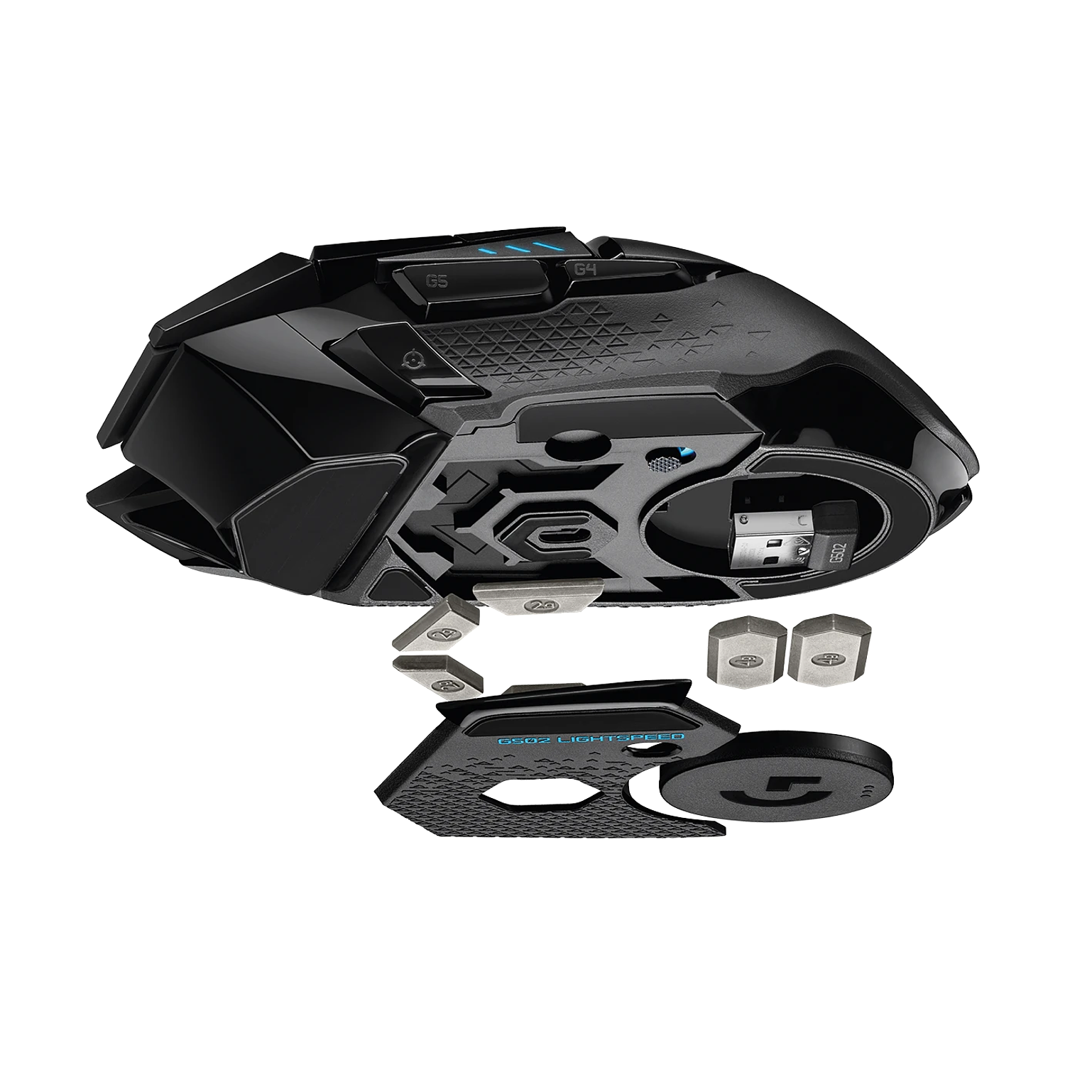 Logitech G502 LIGHTSPEED, Mouse Gamer Inalámbrico, Sensor HERO 25K, RGB 6