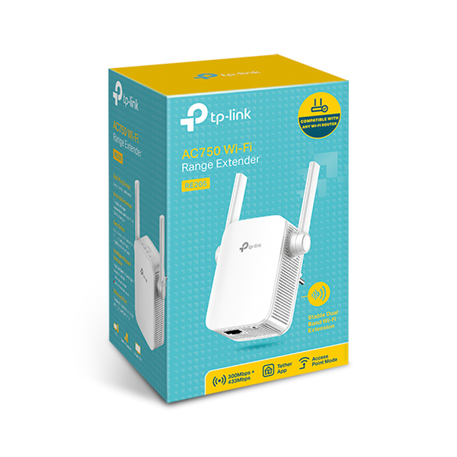 TP-Link RE205 Extensor de Cobertura, Wi-Fi 5, Doble Banda 2.4GHz, 5GHz, hasta 750 Mbps 4