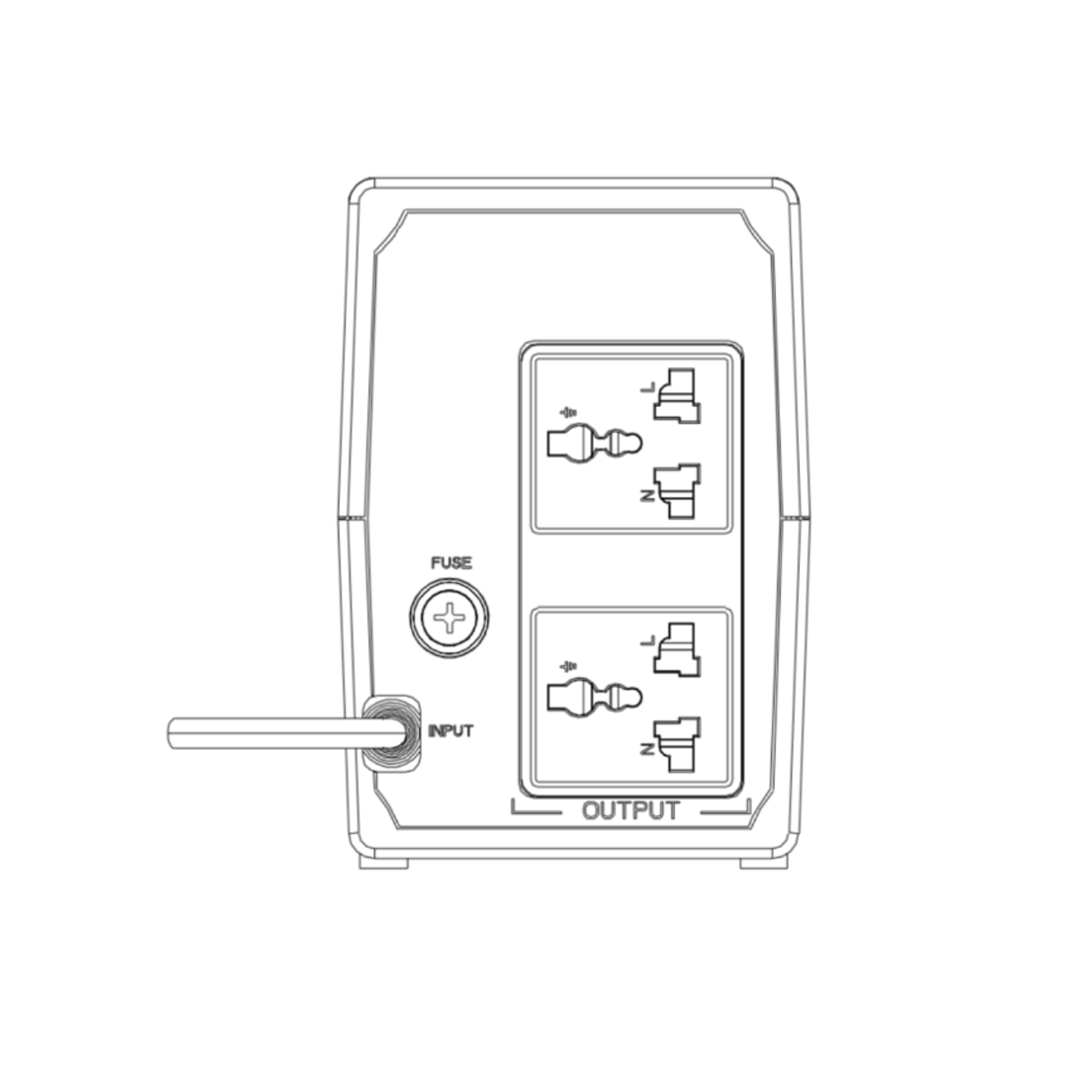 Hikvision DS-UPS1000EUITA UPS 1000VA, 4 Salidas, Protección contra Cortes de Energía, Batería de Respaldo 2