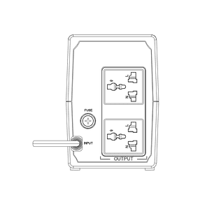 Hikvision DS-UPS1000EUITA UPS 1000VA, 4 Salidas, Protección contra Cortes de Energía, Batería de Respaldo
