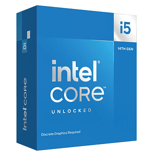 Intel Core i5-14600KF Procesador, LGA1700, 14 Núcleos, 20 Hilos, Hasta 5,3Ghz