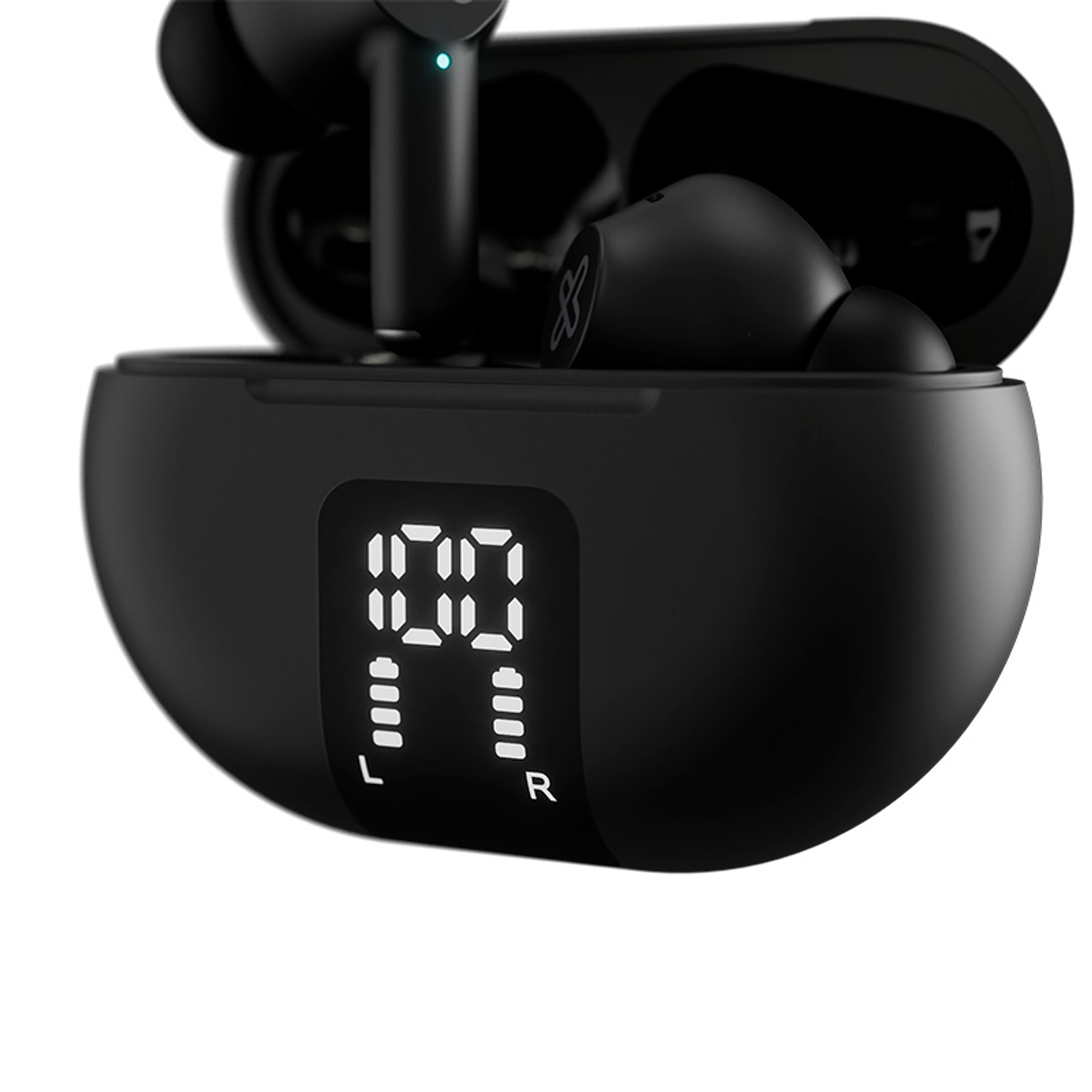 Klip Xtreme KTE-755BK EdgeBuds TWS, Audífonos Inalámbricos con ANC, 22h de Batería, Micrófono ENC, Bluetooth 4