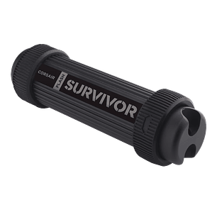Corsair Flash Survivor Stealth, 64GB, USB 3.0, Aluminio Militar, Sumergible