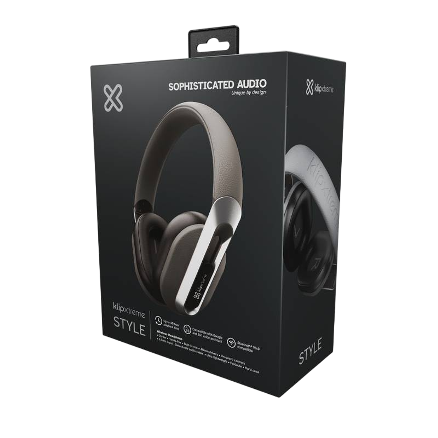 Klip Xtreme Style Audífonos Inalámbricos, Bluetooth 5.0, Batería Hasta 40 Horas, Gris 4