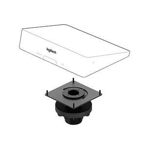 Logitech Tap Pieza de Montaje en Mesa, Giratoria 180, Negro
