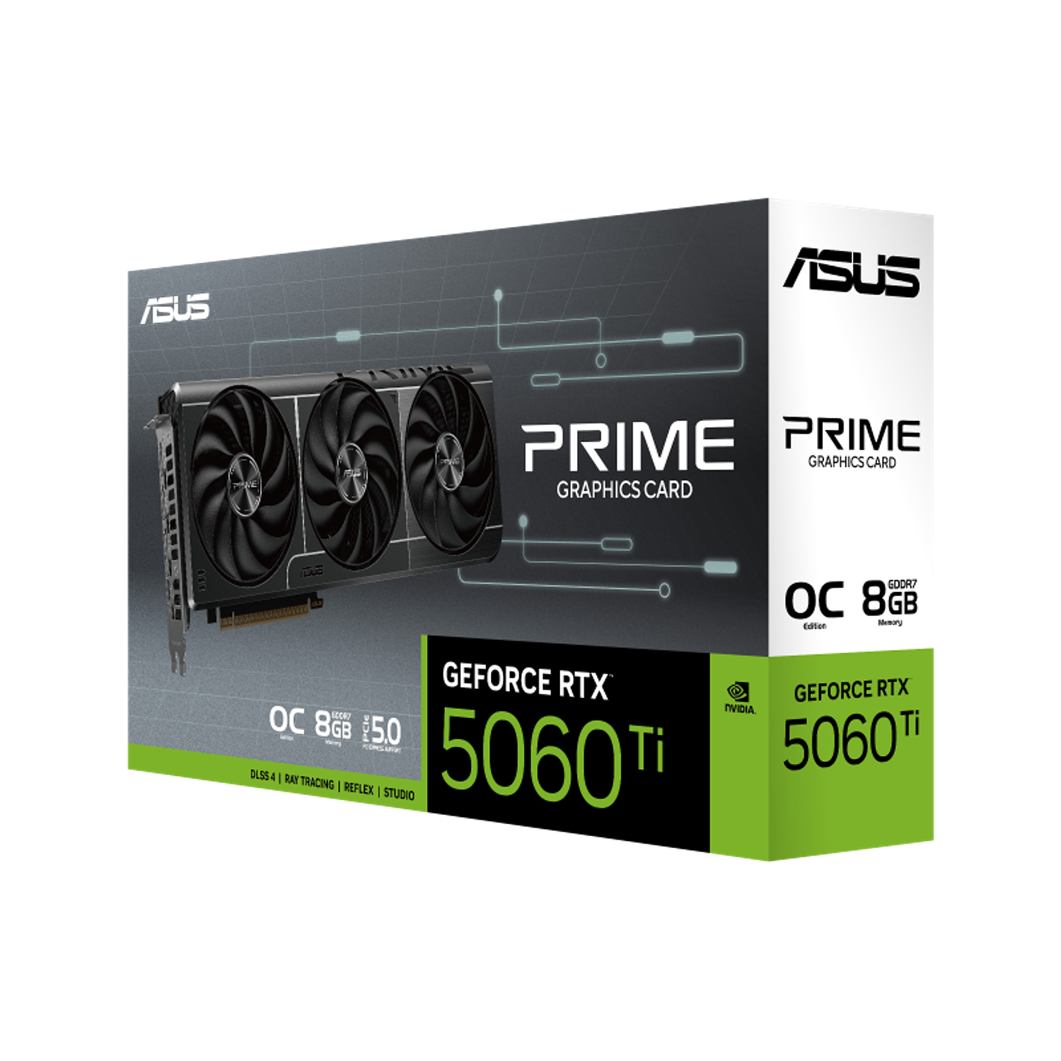 ASUS PRIME NVIDIA Tarjeta de Video GeForce RTX 5060 Ti OC, 8GB GDDR7, 128-bit, PCI-e 5.0 9