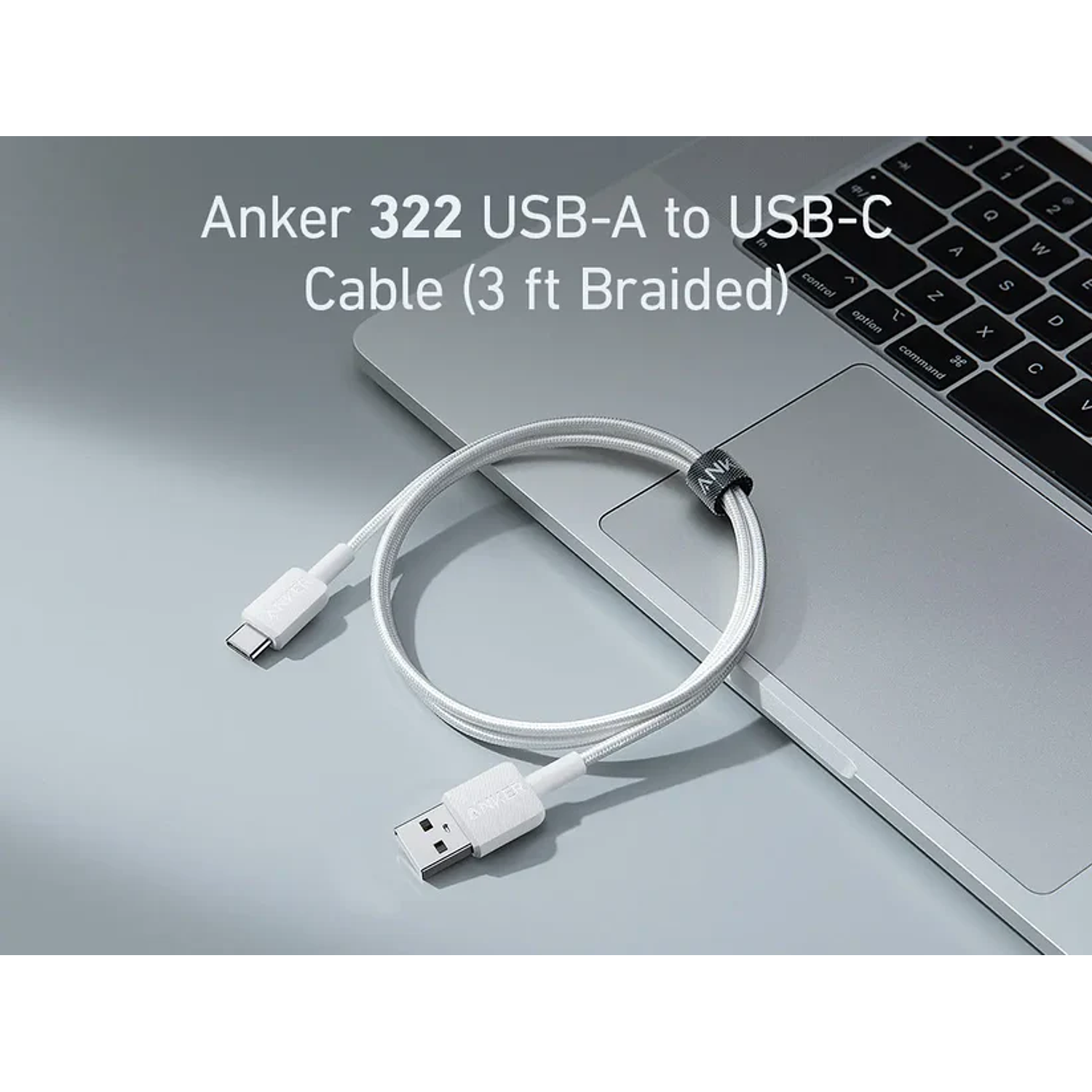 Anker 322 Cable USB-A a USB-C 0.9m PowerLine Carga Rápida 15W, Color Blanco 6