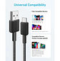 Anker 322 Cable USB-A a USB-C 1.8m PowerLine Carga Rápida 15W, Color Negro - Miniatura 4