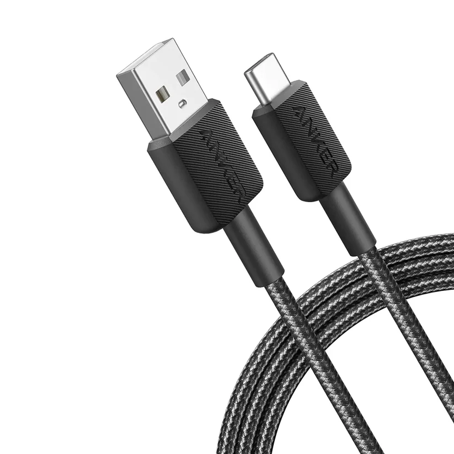 Anker 322 Cable USB-A a USB-C 1.8m PowerLine Carga Rápida 15W, Color Negro 1