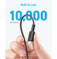 Anker 322, Cable USB-C a Lightning, 0.9m, Carga Rápida 60W, Color Negro - Miniatura 4