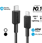 Anker 322, Cable USB-C a Lightning, 0.9m, Carga Rápida 60W, Color Negro - Miniatura 2
