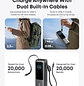 Anker PowerBank 25K 165W con Dos Cables USB-C integrados y USB-A, Color Plata - thumbnail 5