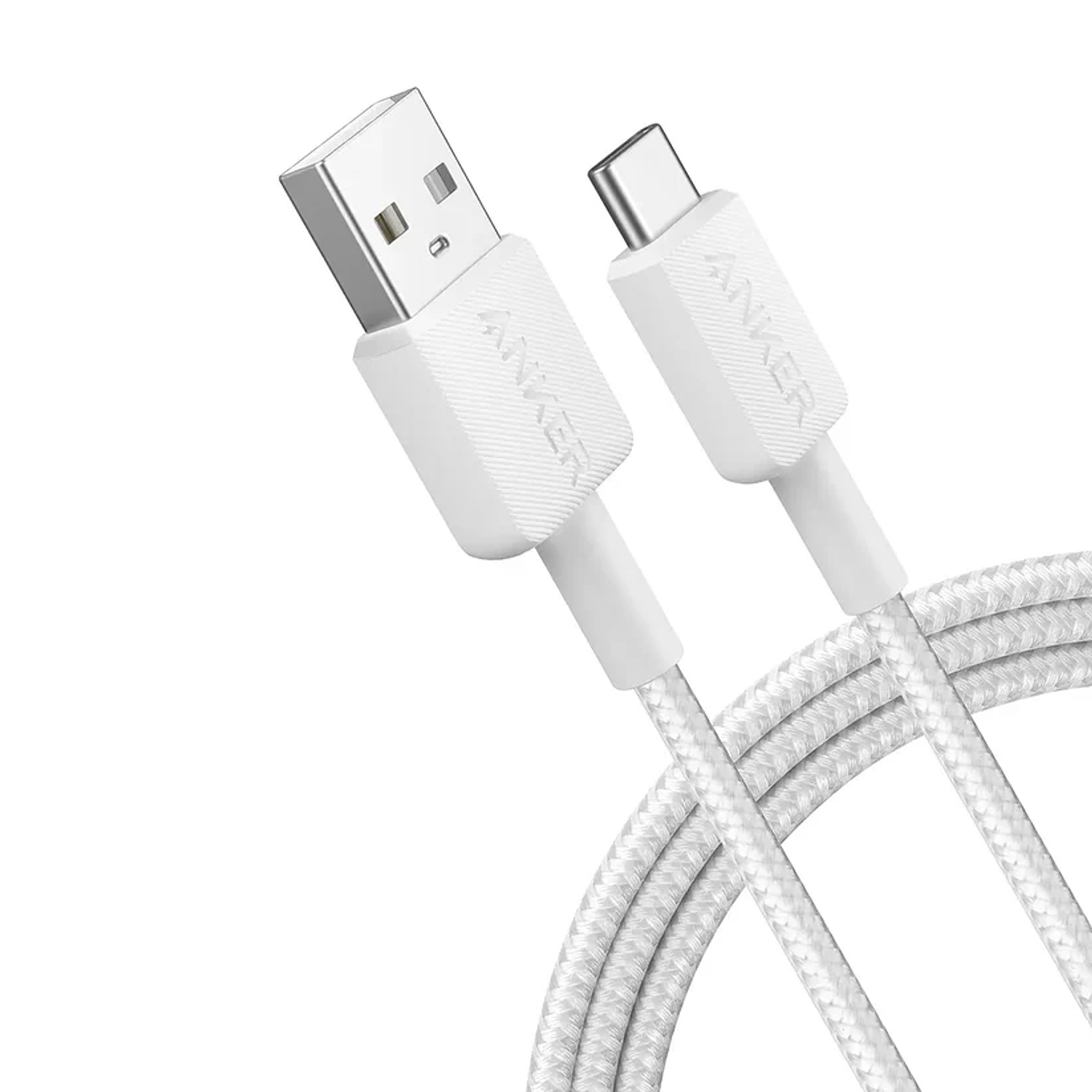 Anker 322 Cable USB-A a USB-C 1.8m PowerLine Carga Rápida 15W, Color Blanco 1