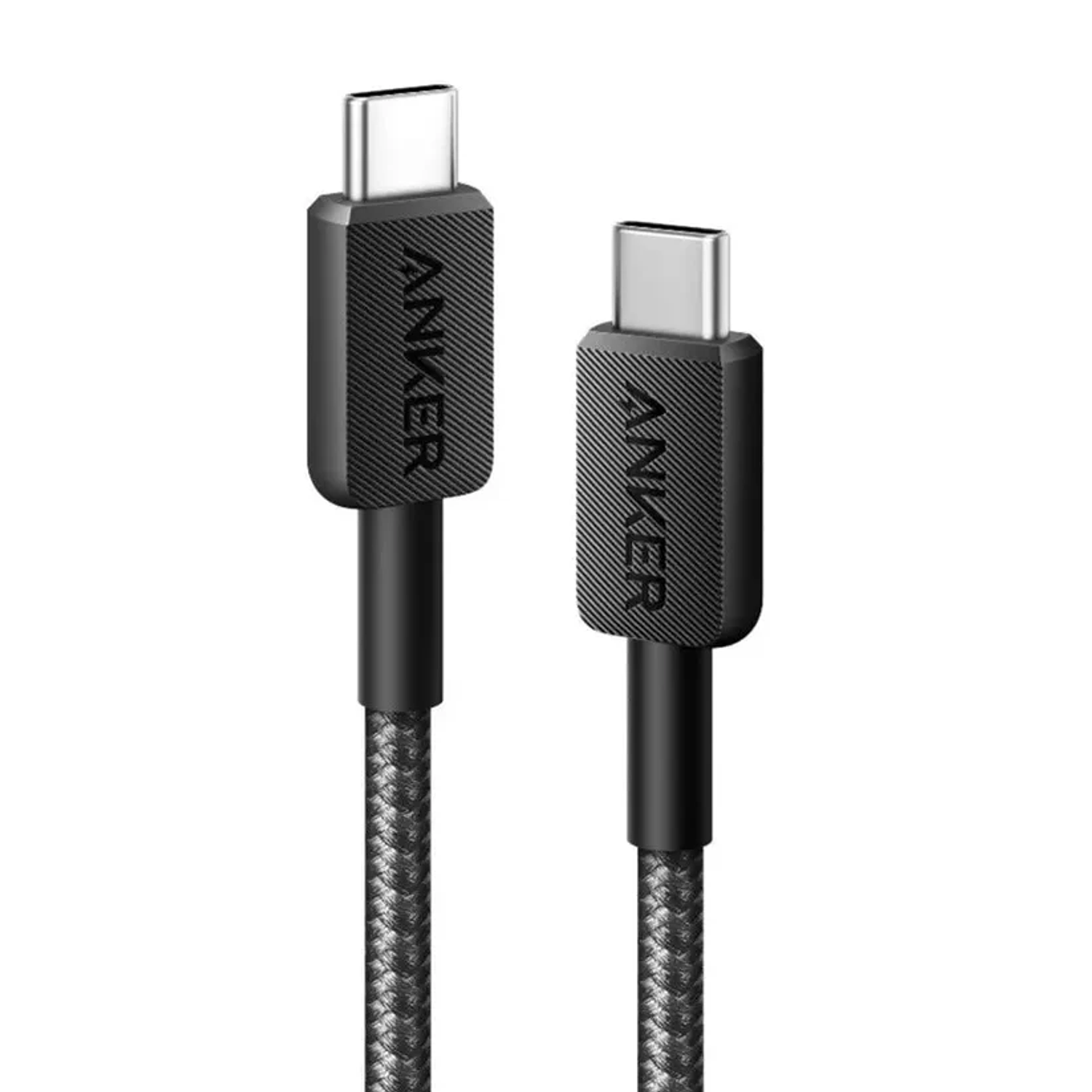 Anker Cable USB-C a USB-C 322 PowerLine 0.9m 60W Trenzado A81F5, Color Negro 1