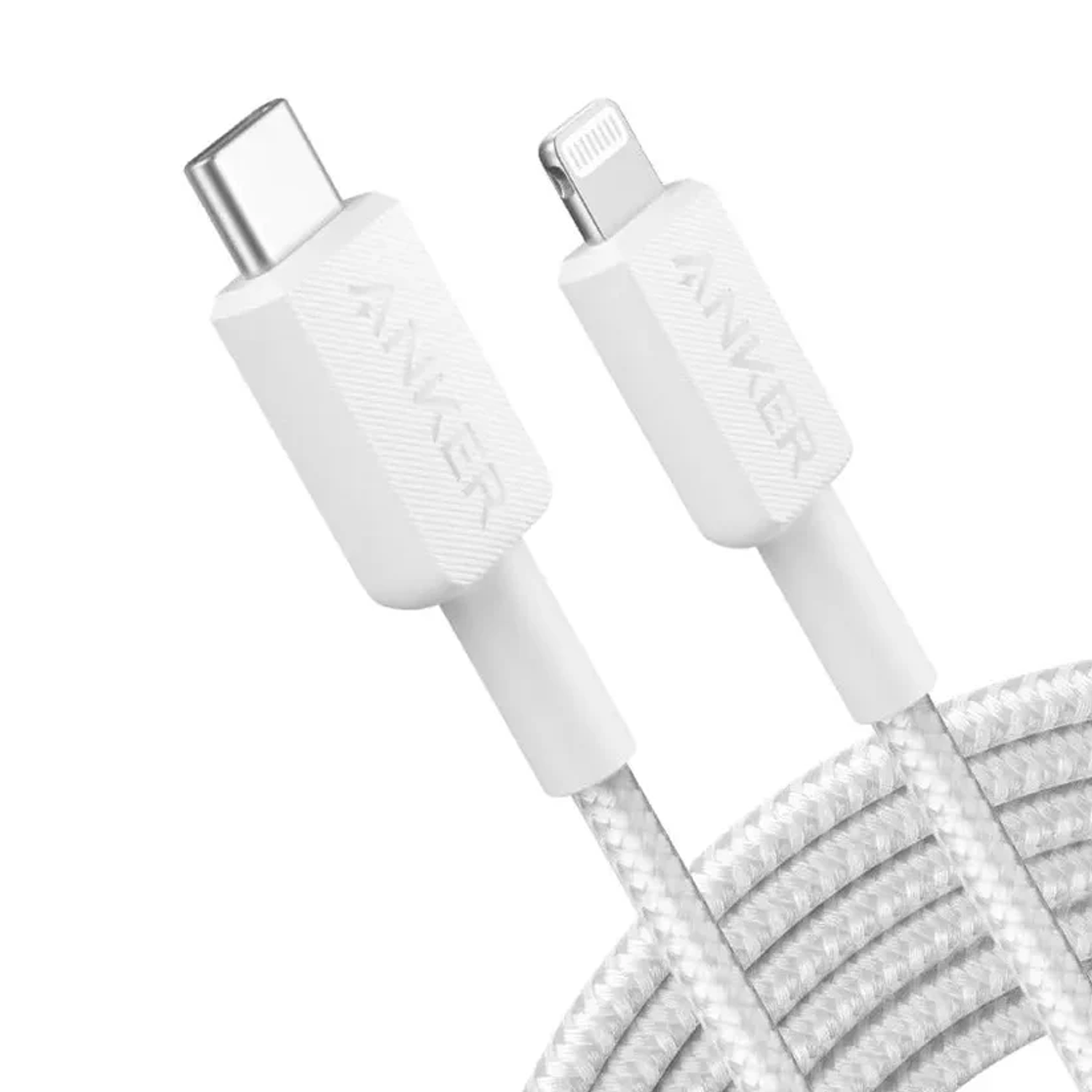 Anker Cable 322 USB-C a Lightning PowerLine 3m 60W Trenzado A81B7, Color Blanco 1