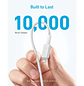 Anker Cable 322 USB-C a Lightning PowerLine 3m 60W Trenzado A81B7, Color Blanco - Miniatura 3
