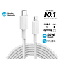 Anker Cable 322 USB-C a Lightning PowerLine 3m 60W Trenzado A81B7, Color Blanco - Miniatura 2