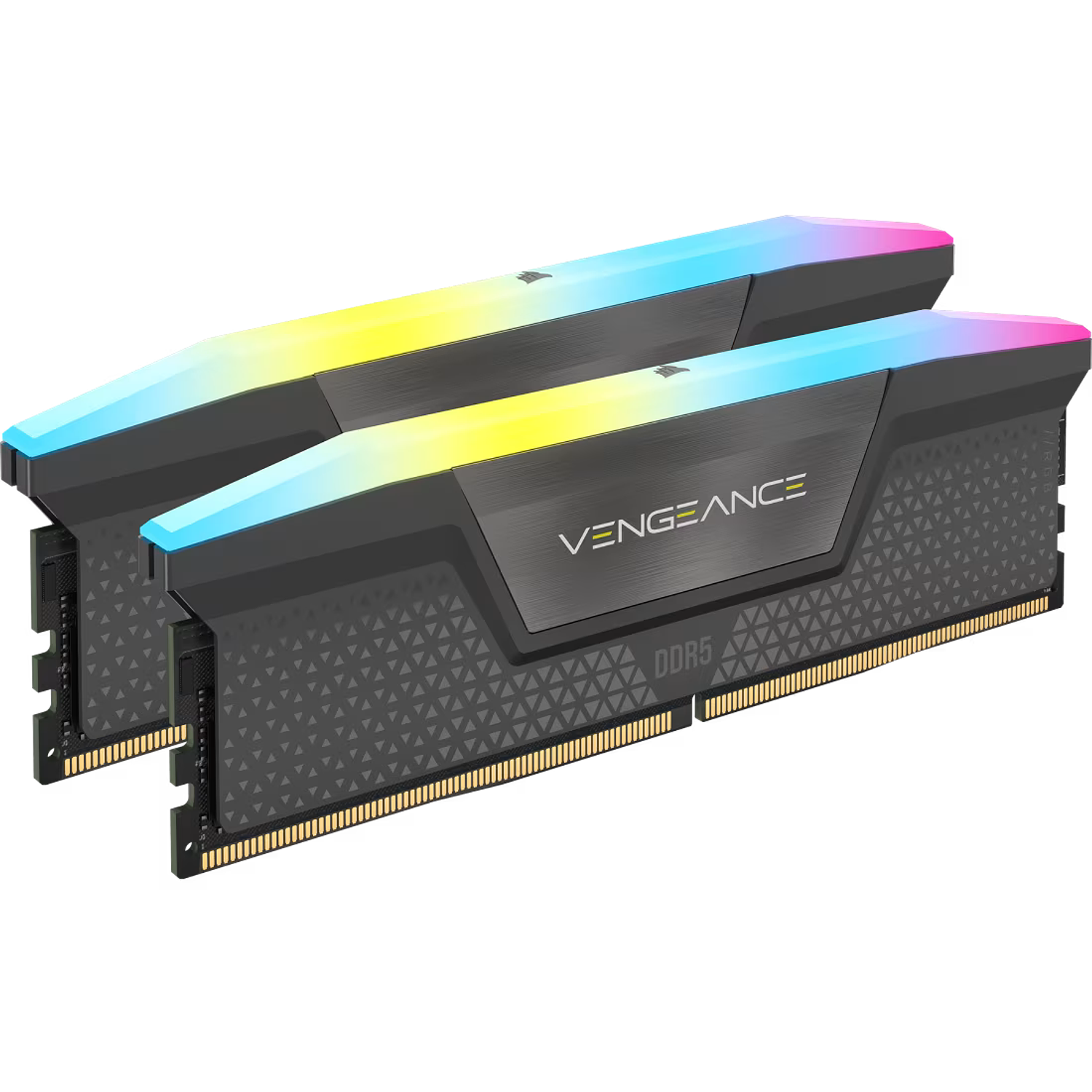 Corsair Vengeance RGB, Kit Memoria RAM DDR5 64GB (2x32GB), 6000MT/s, CL38, AMD EXPO & Intel XMP 3