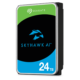 Seagate SkyHawk AI ST24000VE002 Disco Duro de Videovigilancia, 24TB, SATA 6Gb/s, para Cámaras HD y Sistemas de IA