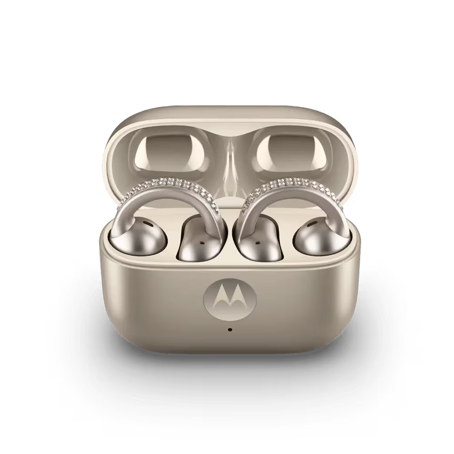 Motorola Moto Buds Loop Audifonos Inalámbricos, Sonido Nítido y Batería Prolongada, Color Dorado 2