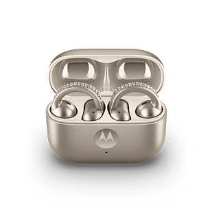 Motorola Moto Buds Loop Audifonos Inalámbricos, Sonido Nítido y Batería Prolongada, Color Dorado