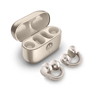 Motorola Moto Buds Loop Audifonos Inalámbricos, Sonido Nítido y Batería Prolongada, Color Dorado