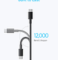 Anker 322, Cable Trenzado, Power Line, USB-C a USB-C, 1 m, 60 W, Color Negro - Miniatura 4